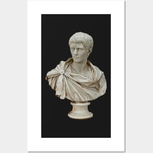 Caligula Marble Bust - Roman Soldier Sculpture 18th Century Posters and Art